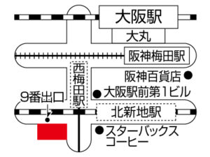 NOVA西梅田校地図