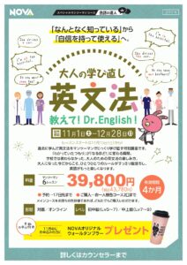 👩‍⚕️文法の弱点もNative Doctorにお任せあれ✨