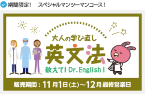 スペシャルレッスンで英文法見直しませんか?
